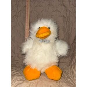 Vintage Hersle Seneca 13"‎ Plush Toy Germany Rare Collectible White Duck